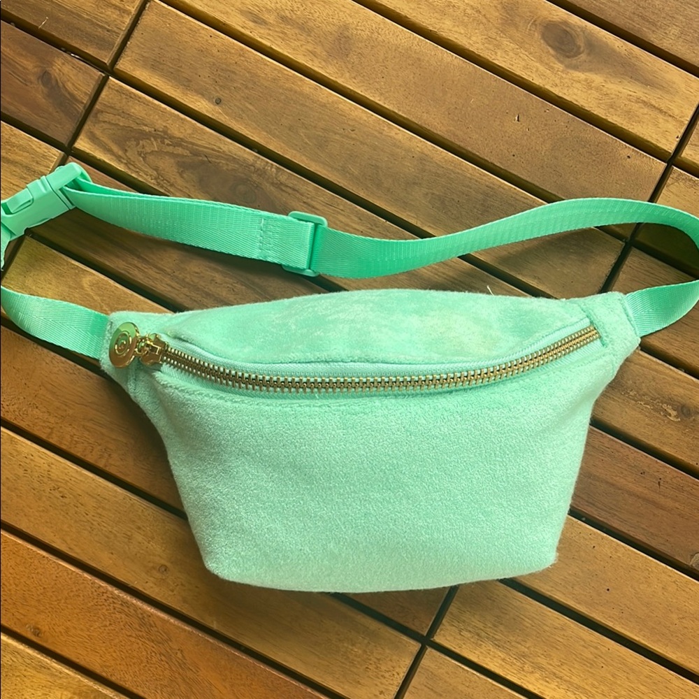 Stoney Clover Lane x target Fanny pack green terry cloth new SCL
